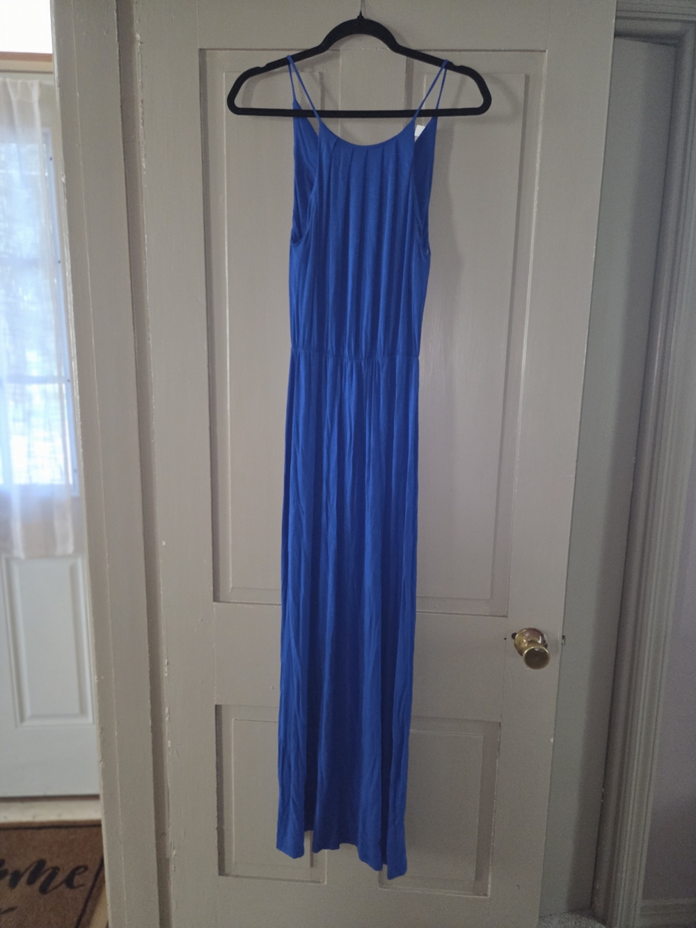 miami Royal Blue Sleeveless Maxi Dress